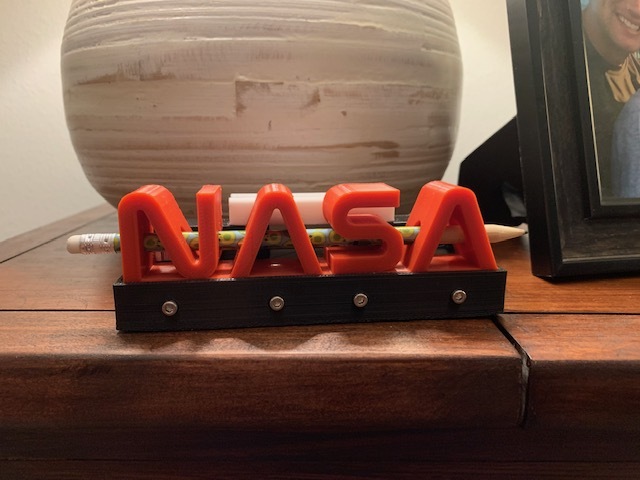 Simple NASA Desktop Pencil Holder