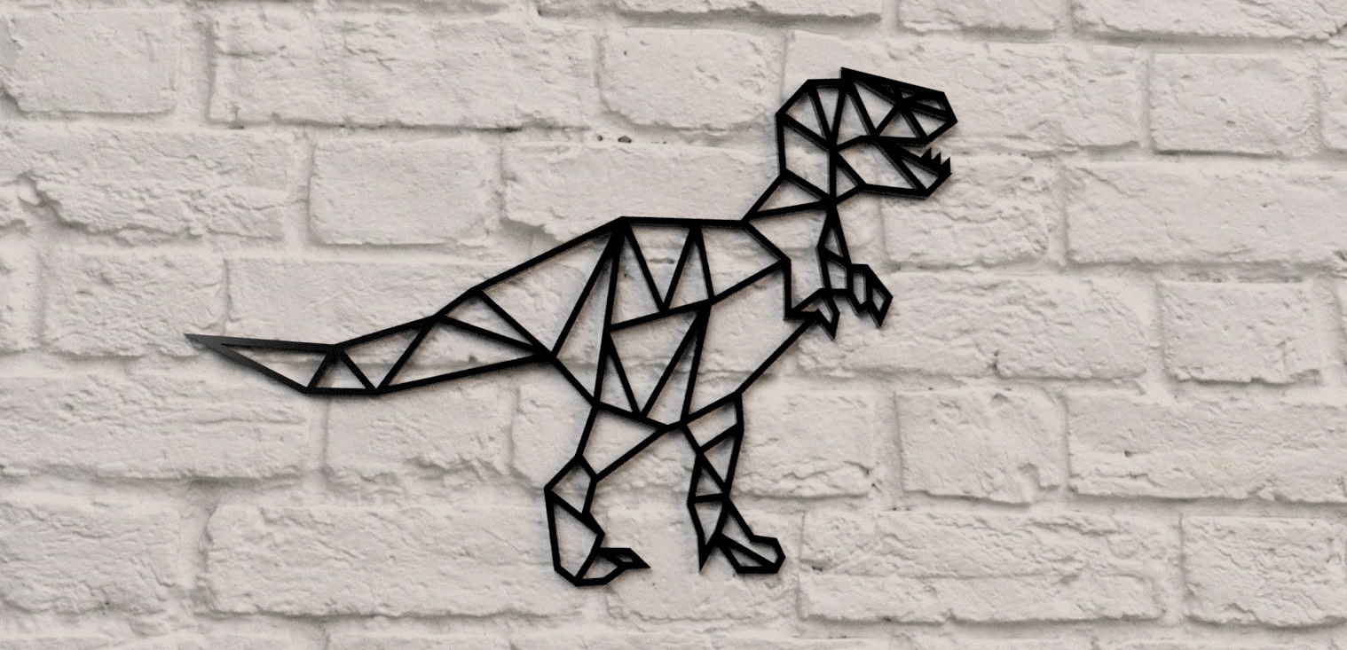 T-rex low poly 2D dino