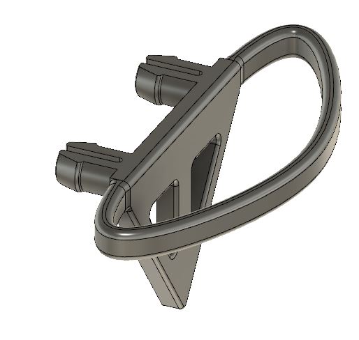 Pegboard Large loop holder with support