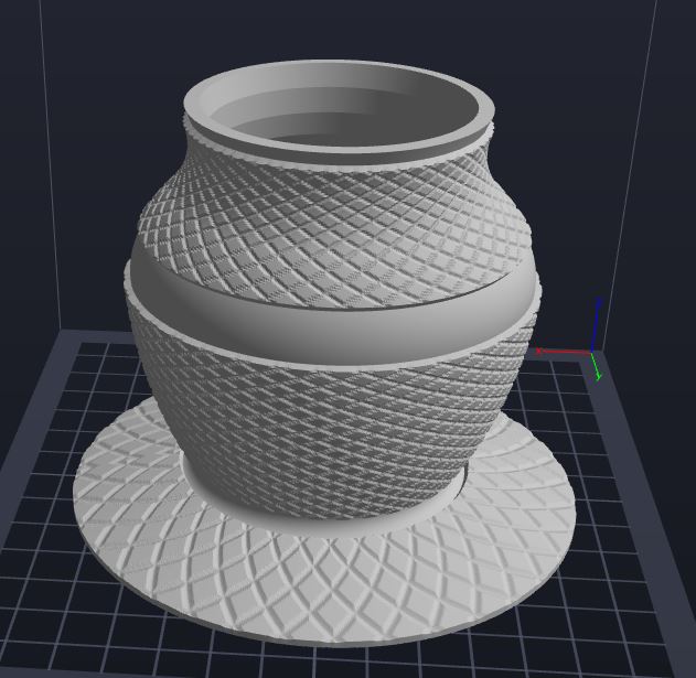 Wide base vase