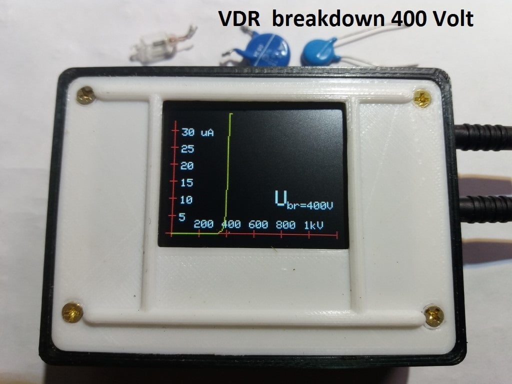 High voltage 1000V Isolation Tester 1kV Curve Tracer STM32