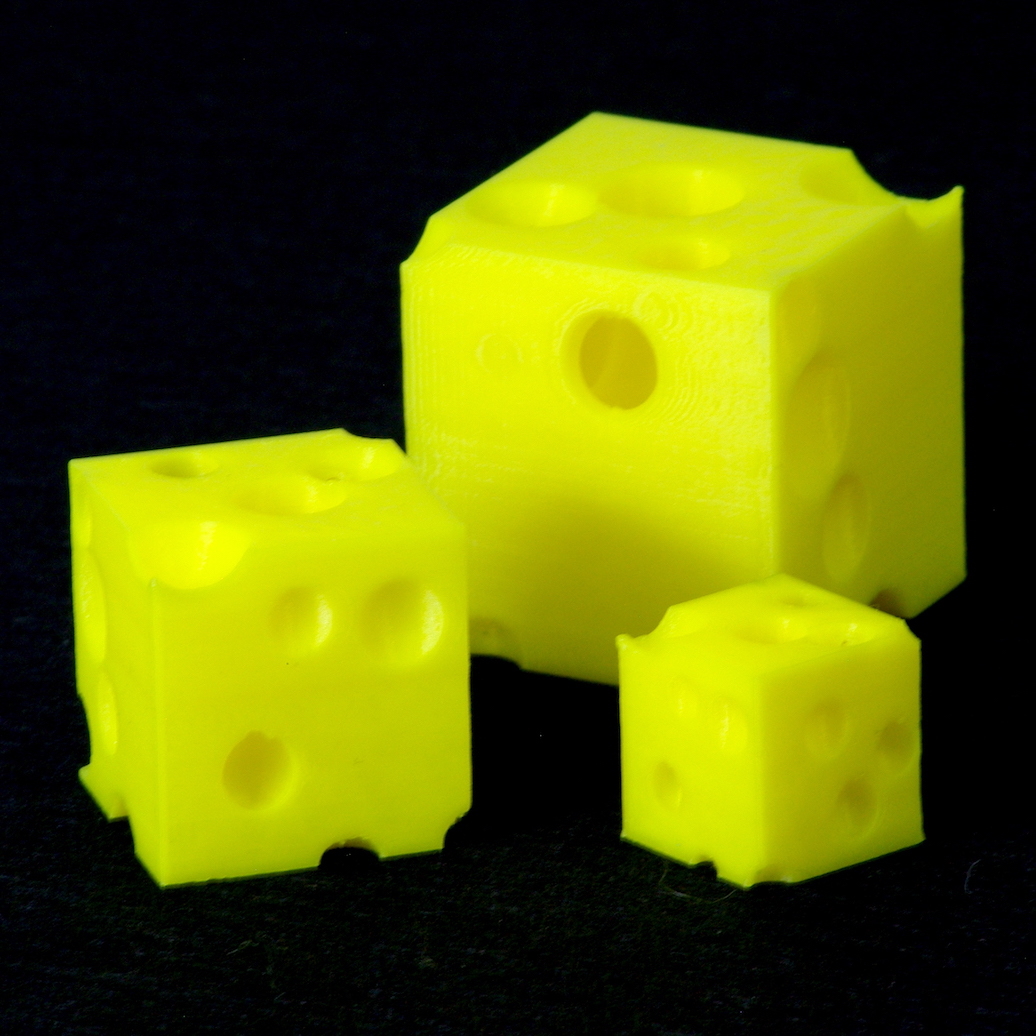 Swiss Cheese Block and Keyring