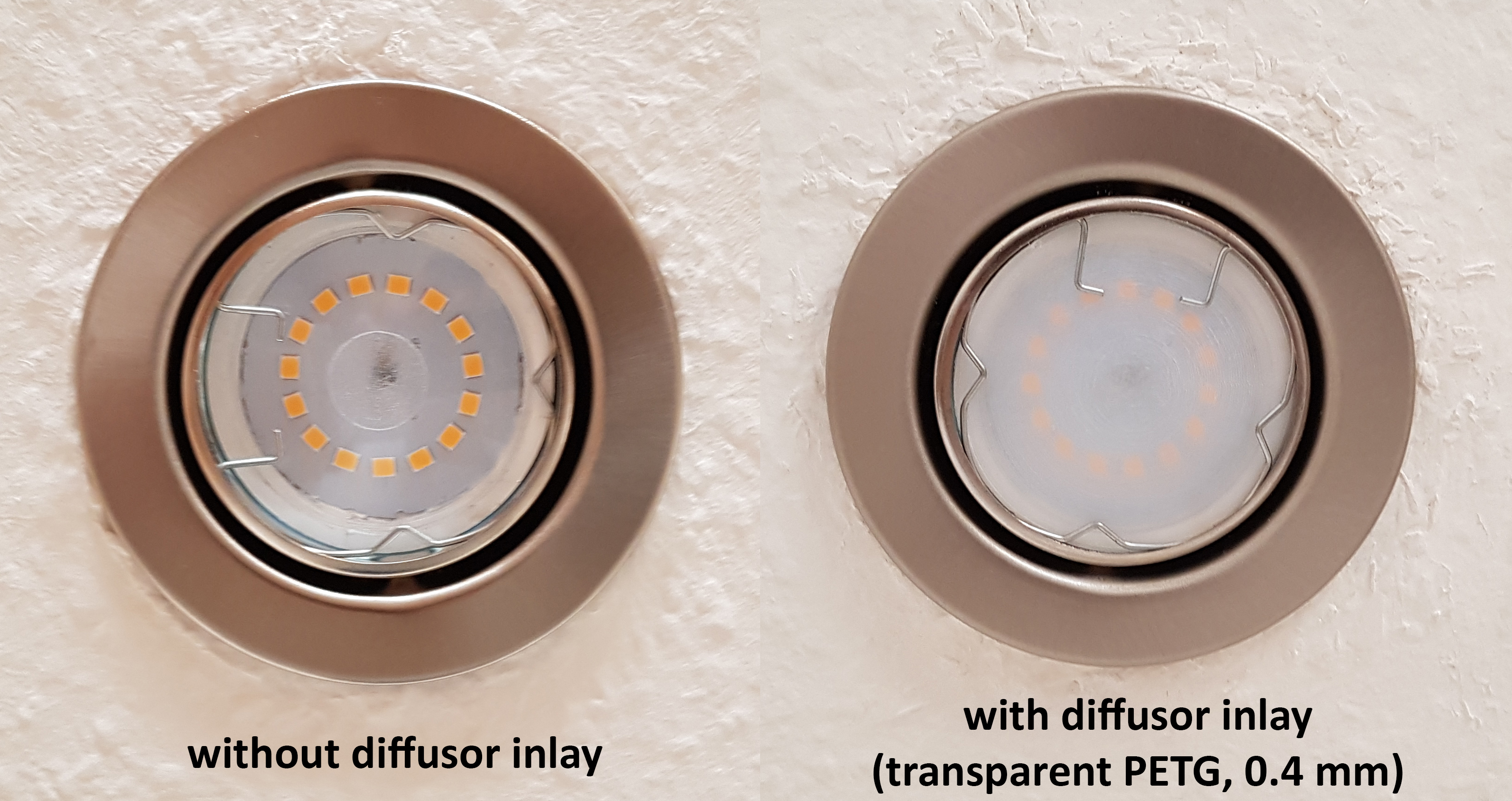 LED Recessed Spot Diffusor Inlay