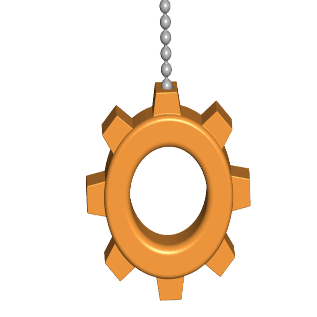 Factorio Pull Ball Chain or Keychain Knob | Handle | Fob | Finials