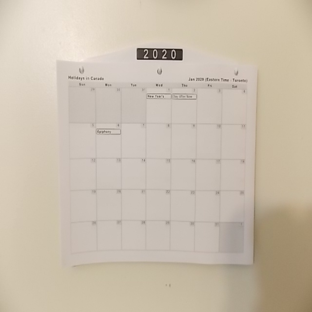 Calendar Holder