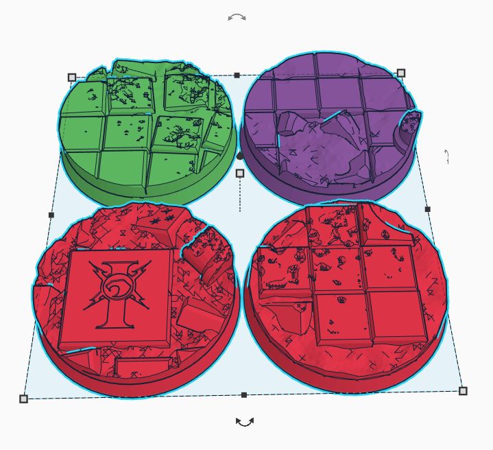 Desert Ruin Bases 40mm