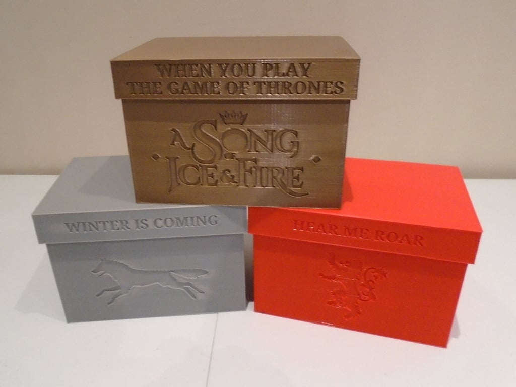 Song of Ice and Fire Card Organiser Boxes