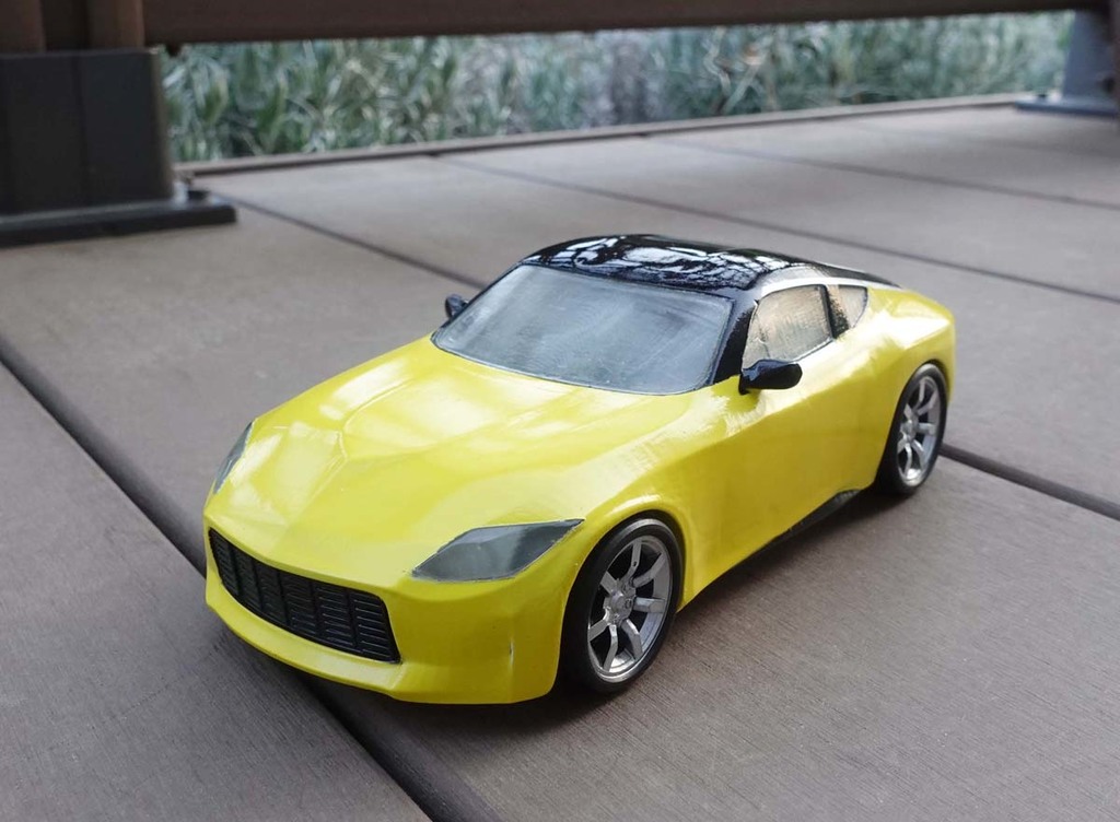  24th scale New Nissan 400Z divided for resin 3D printer
