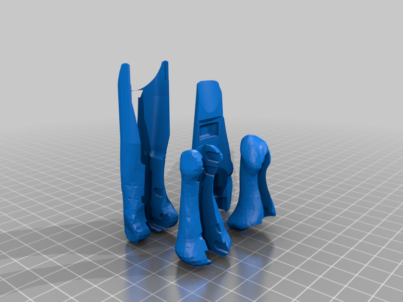 Articulated finger extensions bone skin Remix