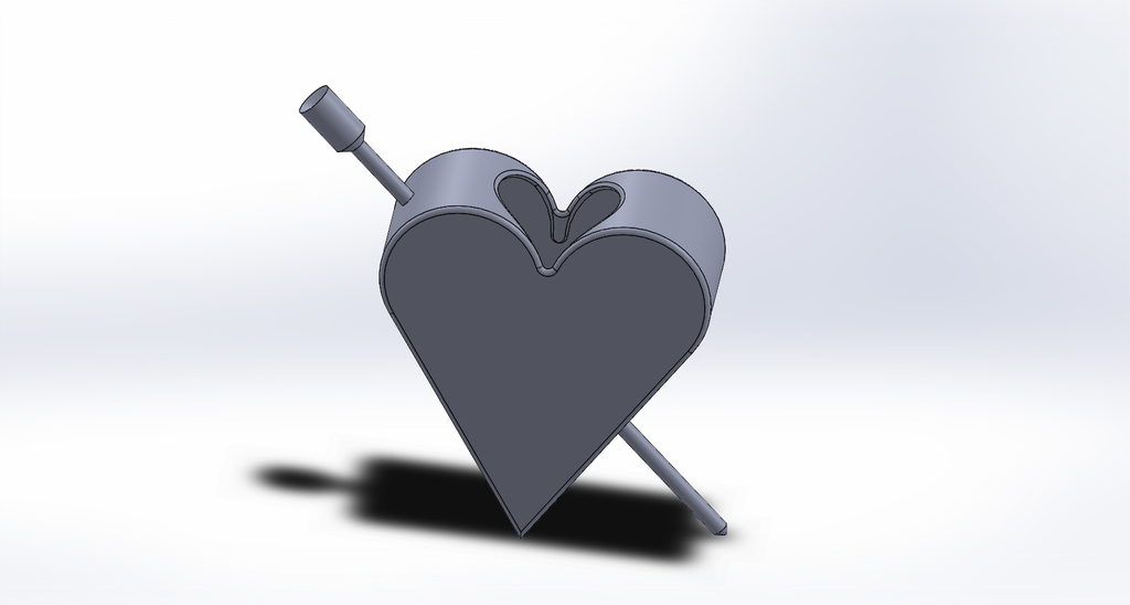 One Arrow Heart Vase