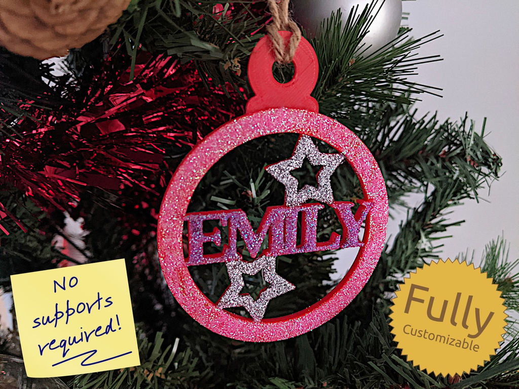 Personalised Christmas Bauble Decoration