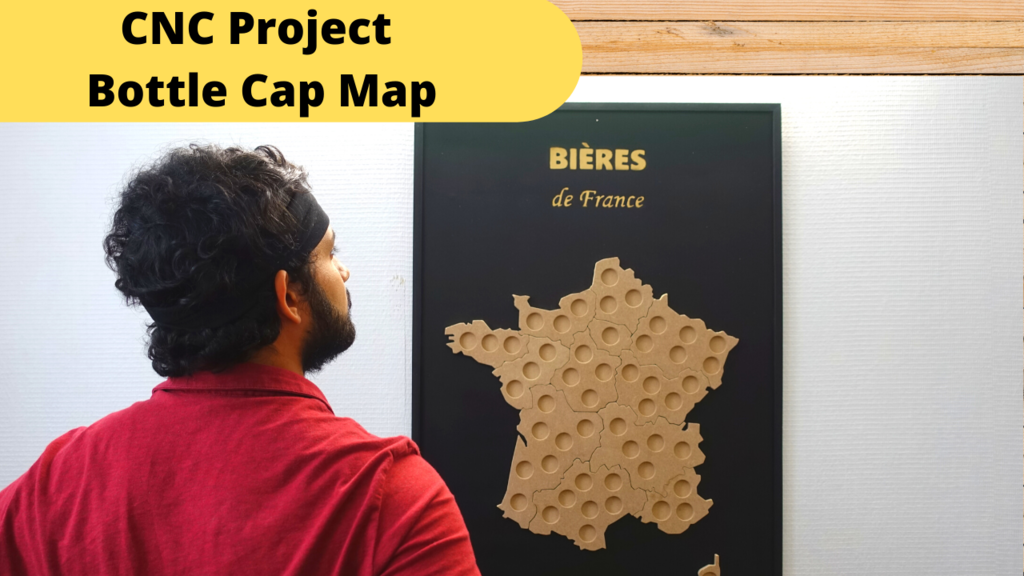 Bottle Cap Map - France