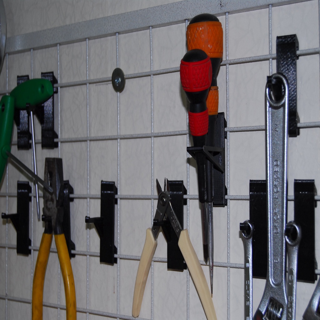 Wire pegboard tool holder