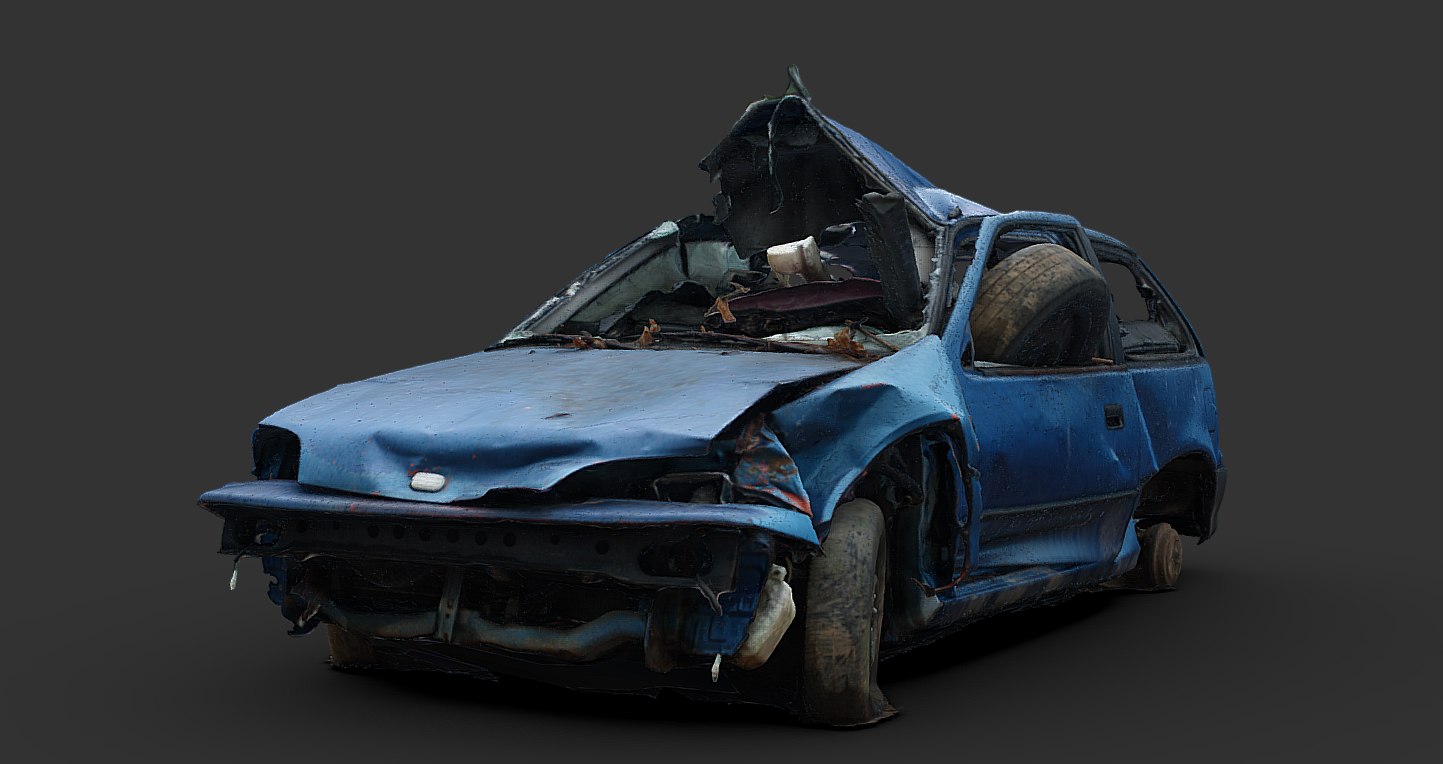 Geo Metro Wreck+warden car Gaslands