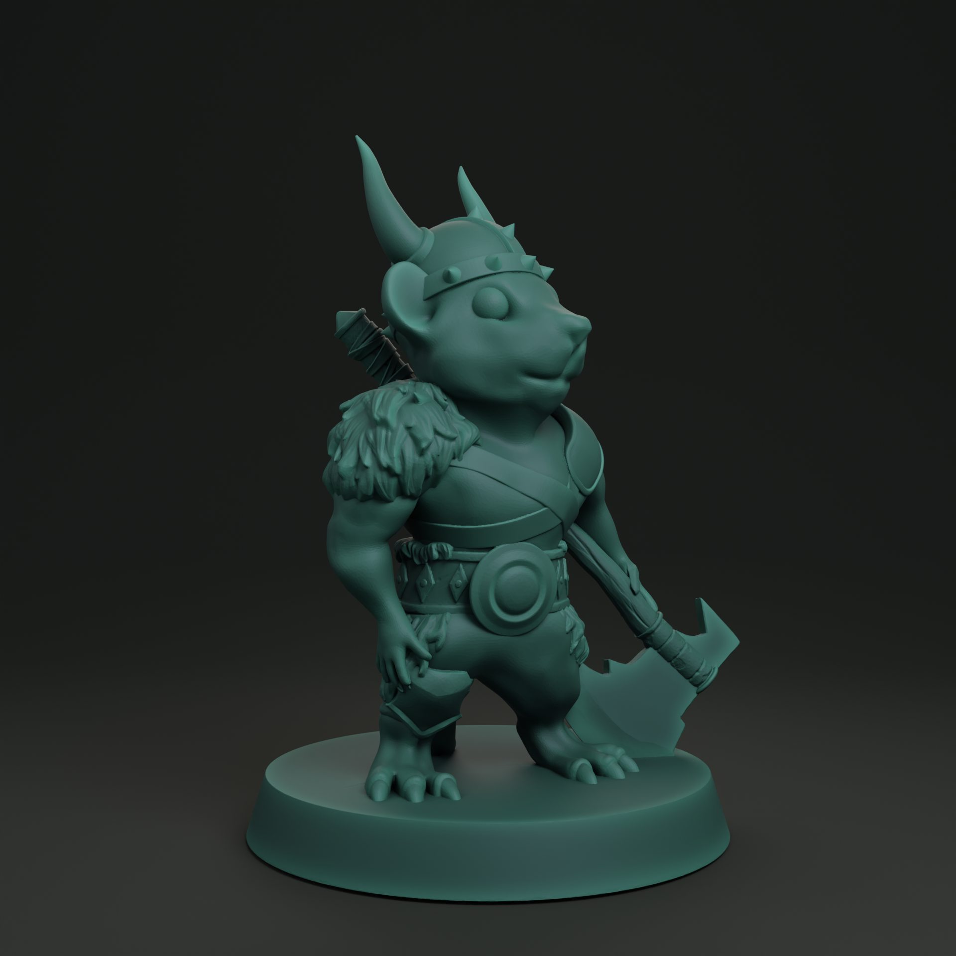 Mouseling Barbarian FDM supportless
