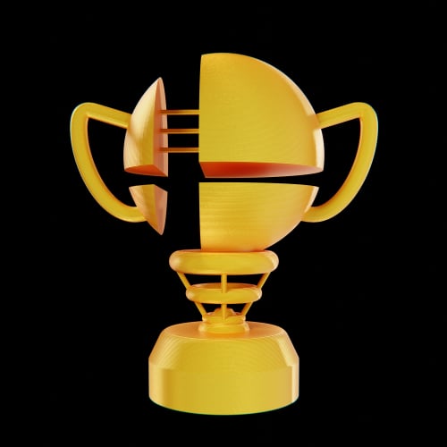 Super Smash Brothers Levitating Trophy
