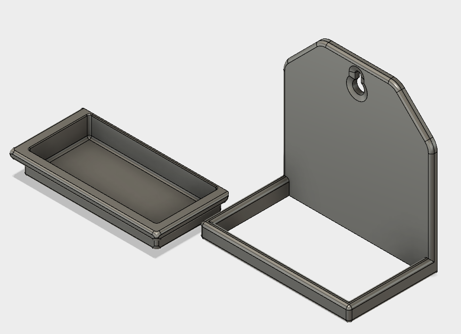 Drip tray with holder and splashback for watering system