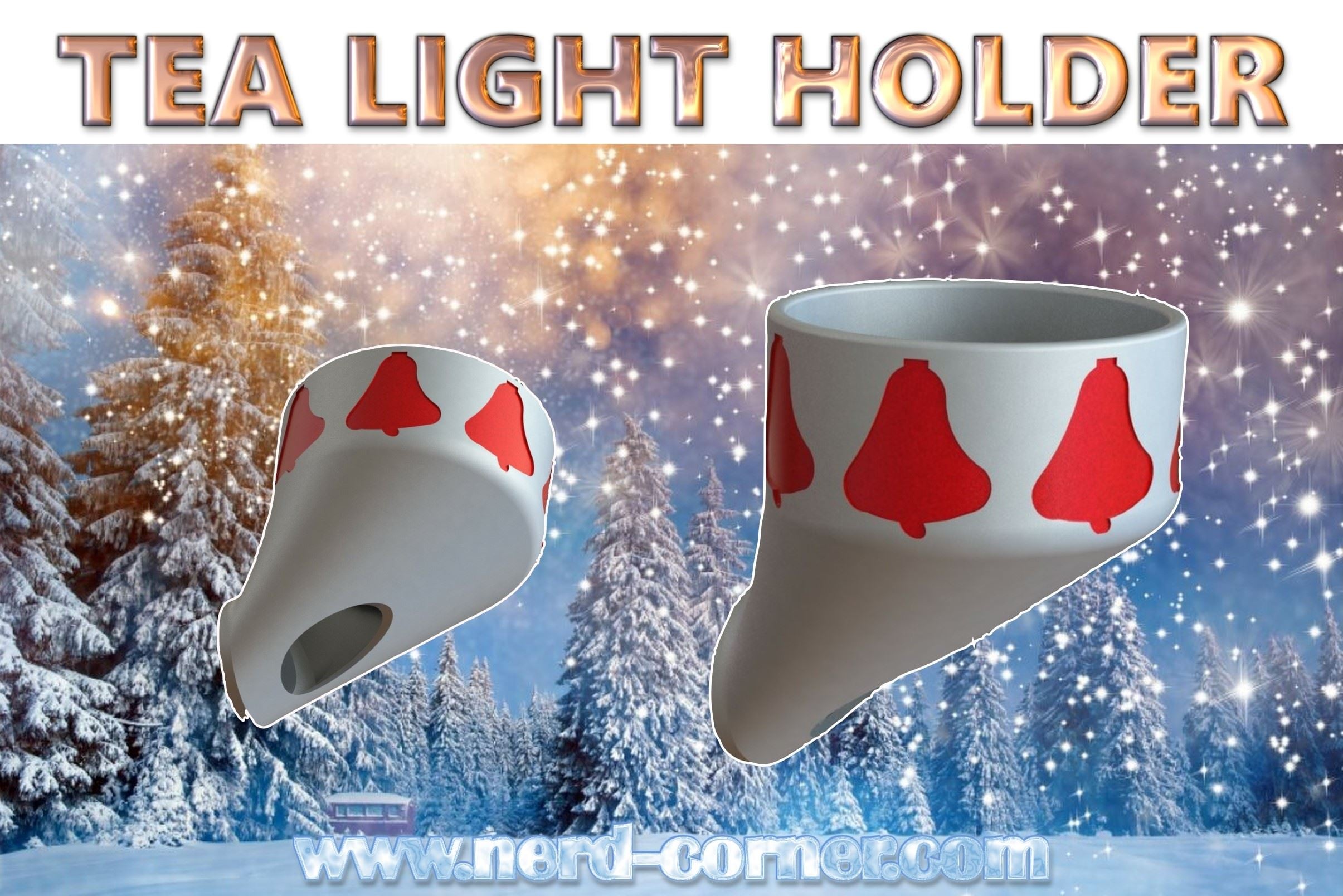 Tea light holder center wall mount V1.3