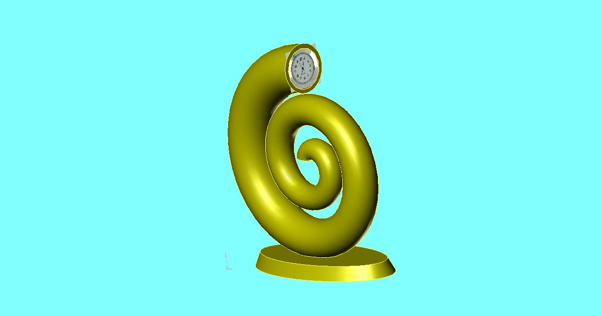 spiral clock