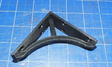 Simple light weight 3" shelf bracket