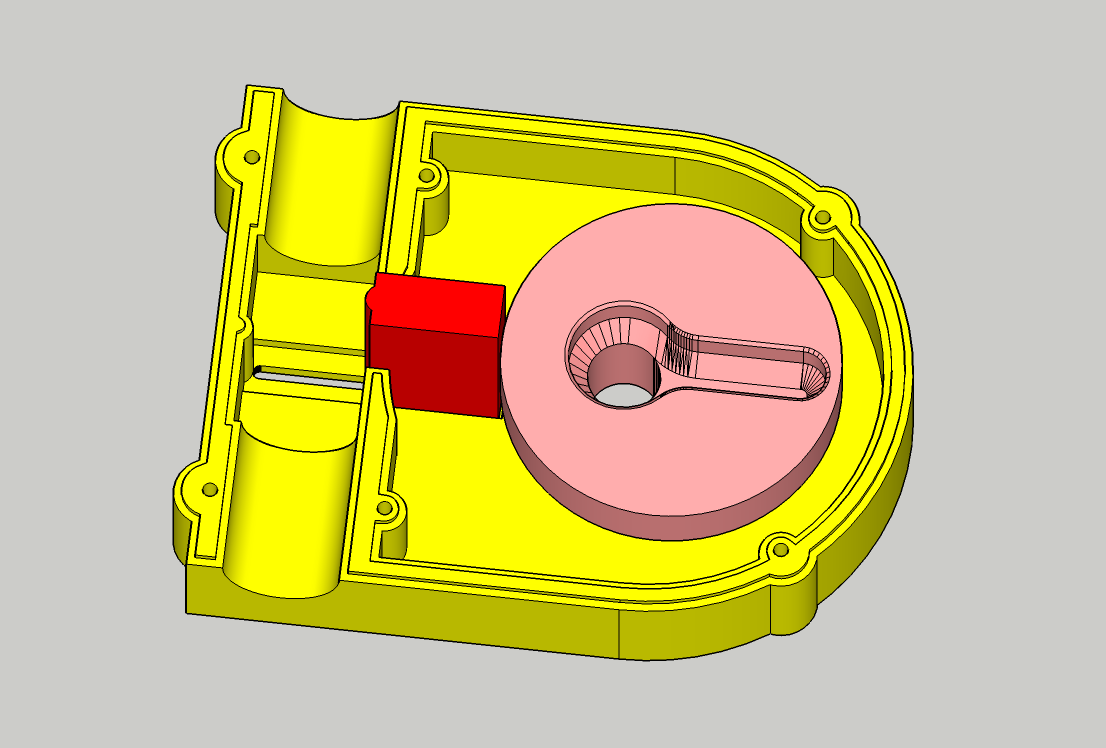 Hose pinch valve with servo for silicone tube 16mm