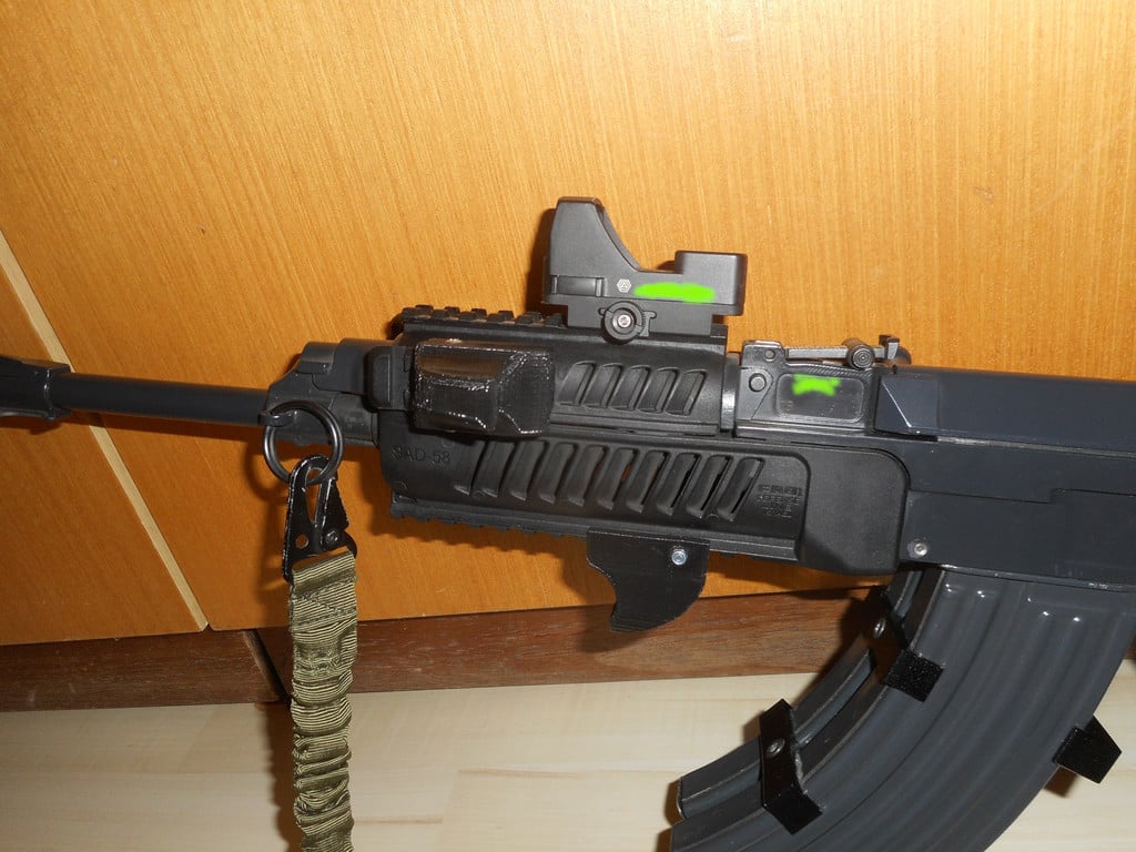 Picatinny tactical handstop and thumbrest foregrip