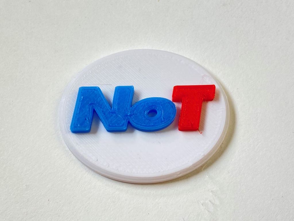 NoT Oval Button 