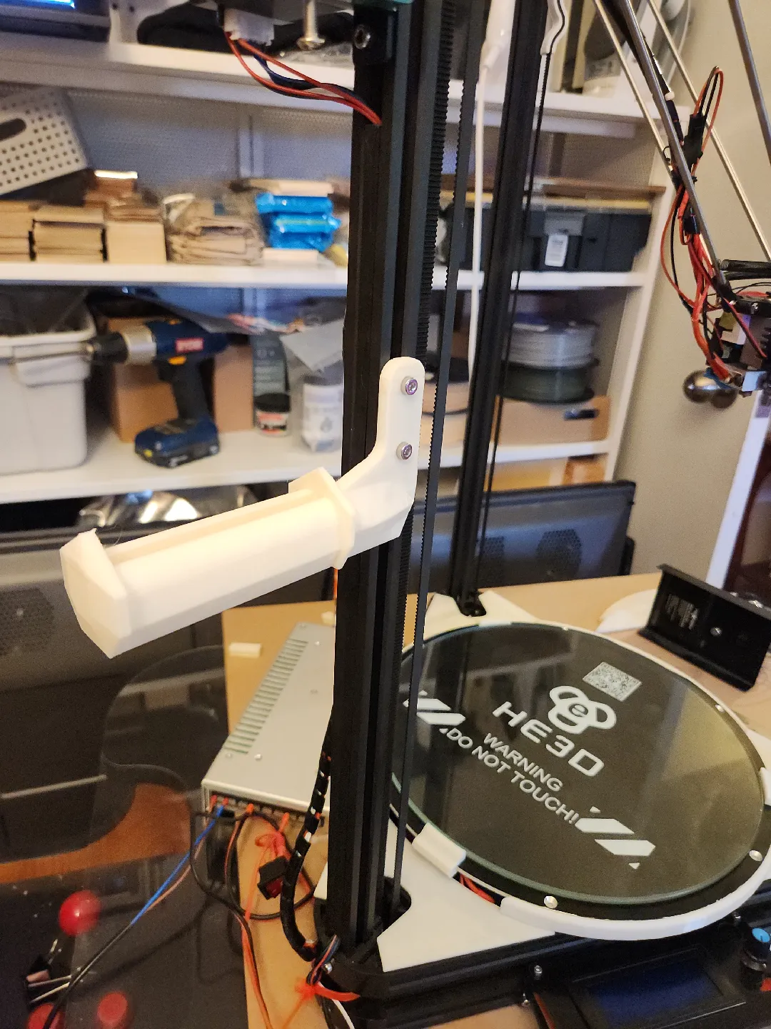 Spool holder & arm, side mounted / HE3D K280 / Delta / 20-2020 style 3D model