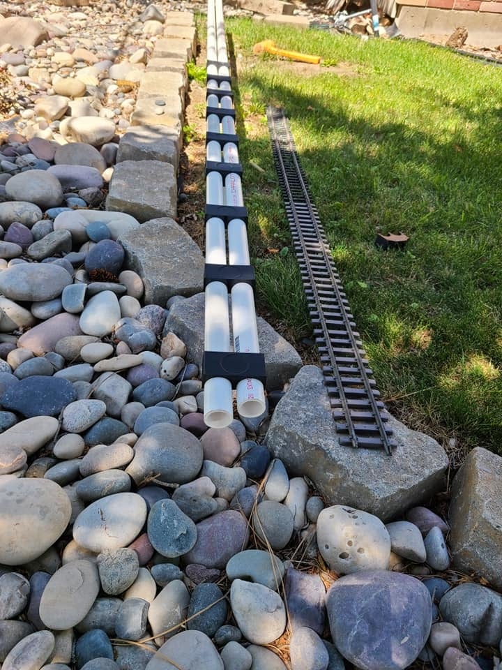 G Scale raised track system.