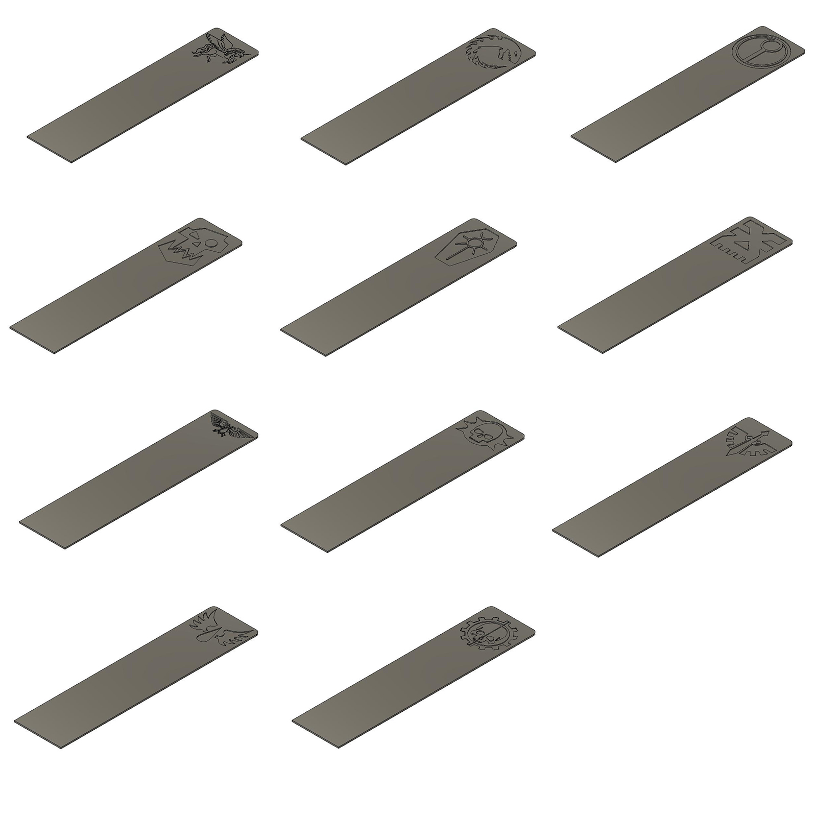 Warhammer 40k Themed Bookmarks (very basic)