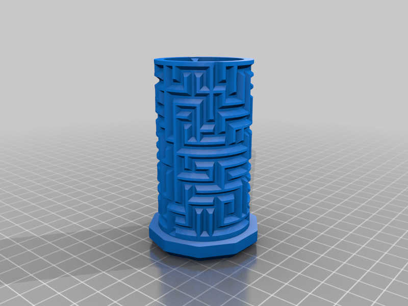Cylindric Maze Puzzle Box