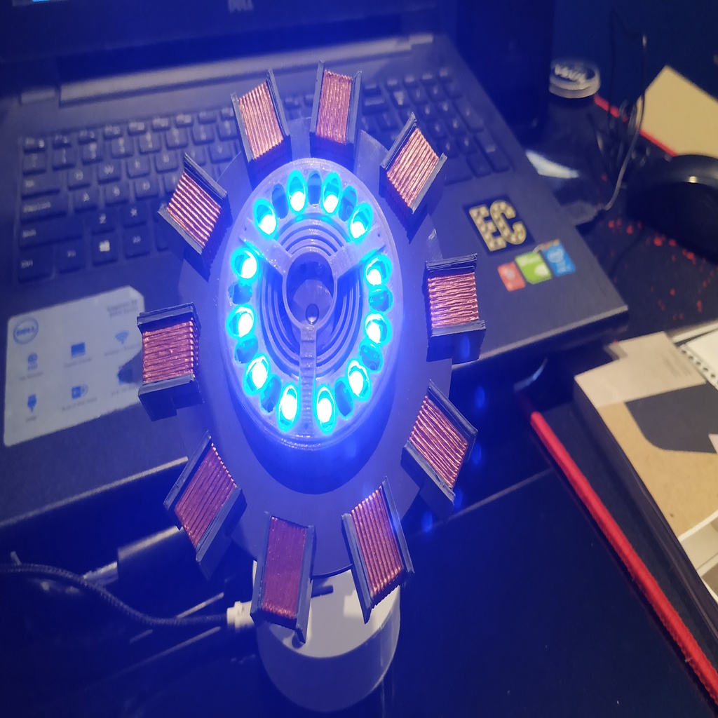 Arc Reactor (with NeoPixel ring and Wemos D1 Mini)