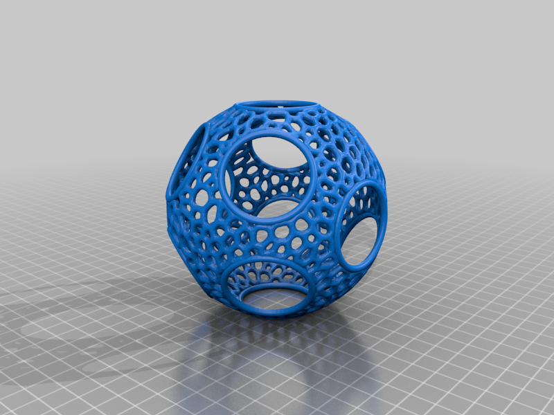 Voronoi Rhombic Dodecahedron Sphere