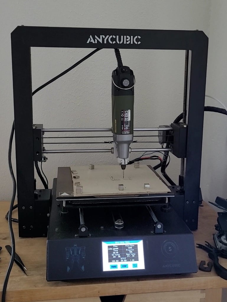 Proxxon mount for Anycubic I3 Mega (turn into a milling machine)
