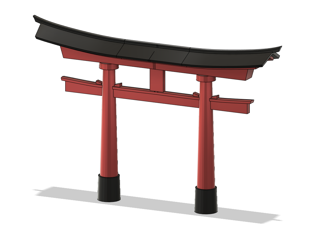 Torii inspired by Itsukushima Floating Torii Gate