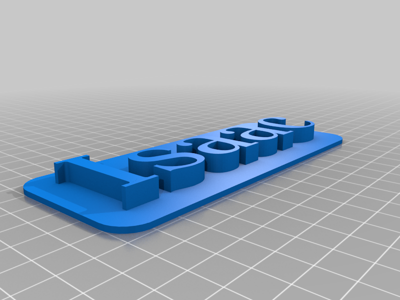 Isaac 3D Nameplate