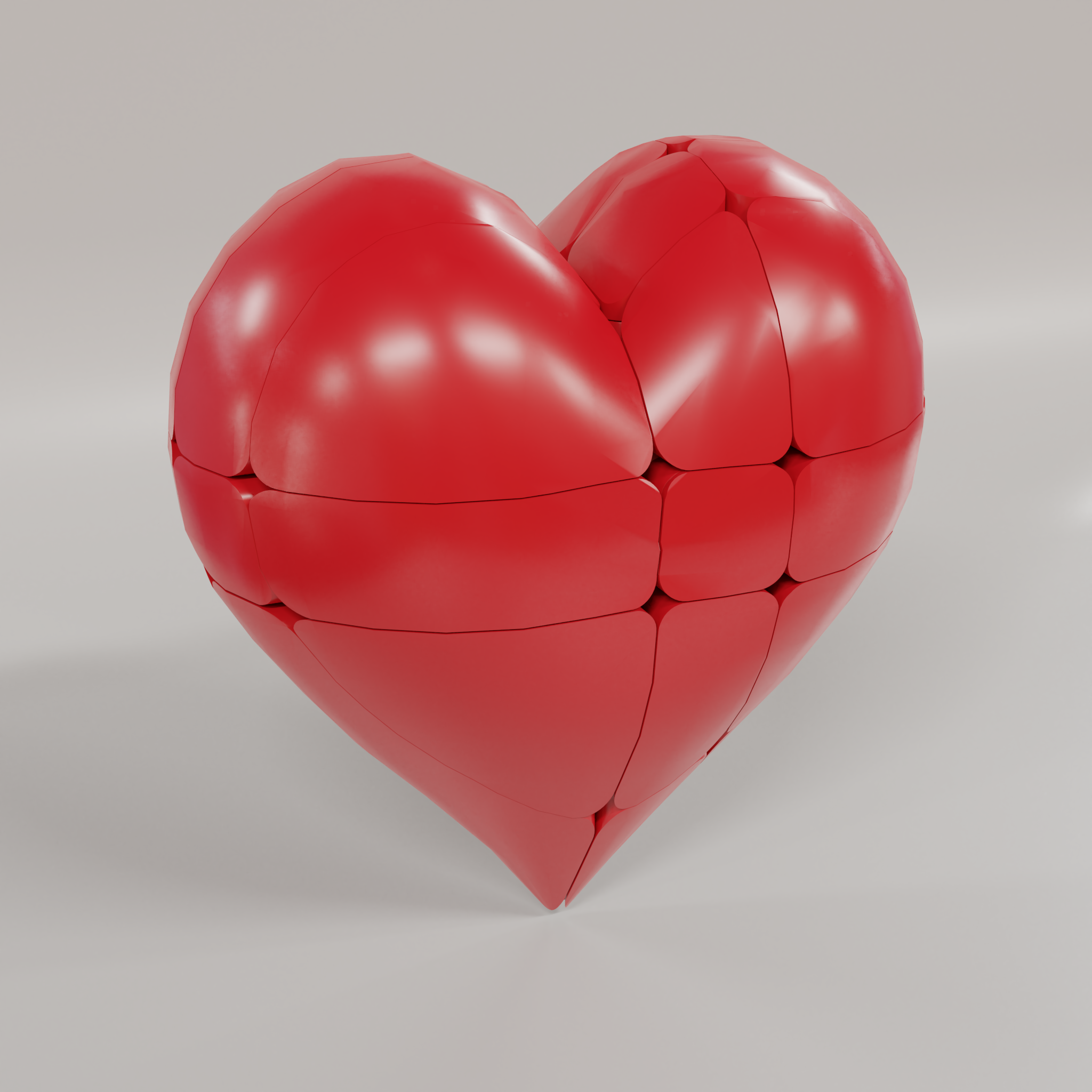 Heart Mirror Cube
