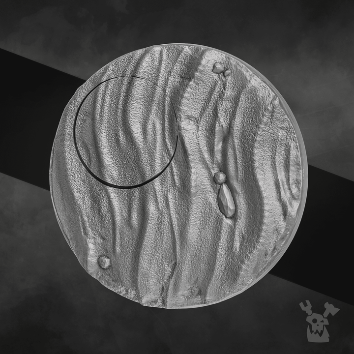 Decorative base "Wavy sand" 2 in 1 Set