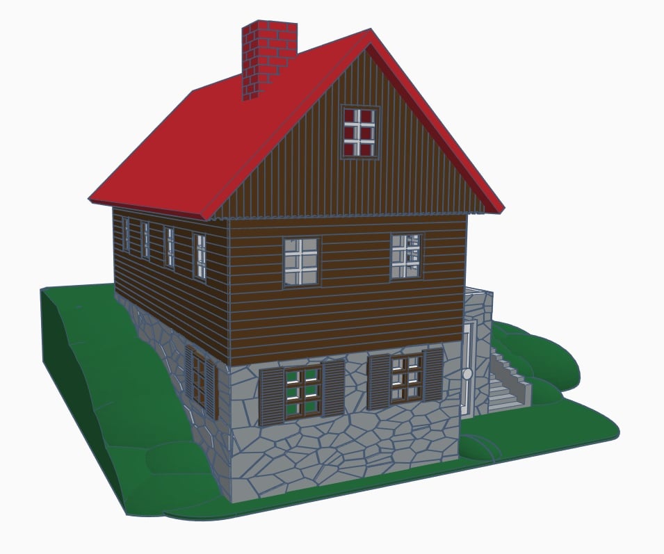 Cottage in the garden