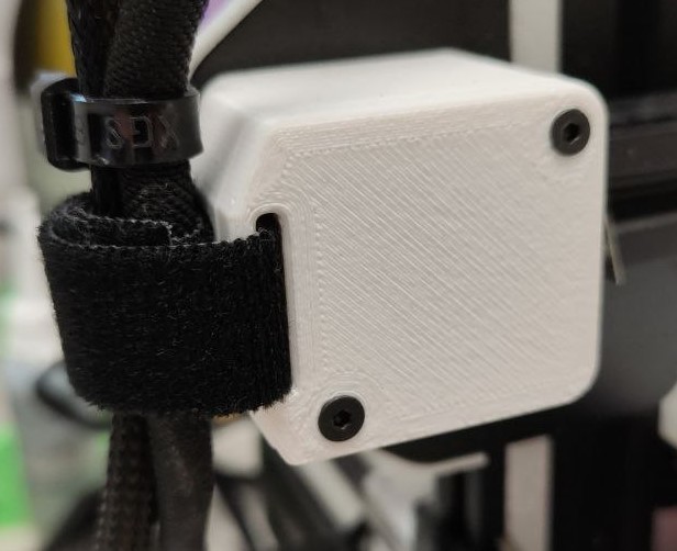 Ender 3 Pro X-Axis Motor Cover with Hook and Loop Fastener Velcro Holder