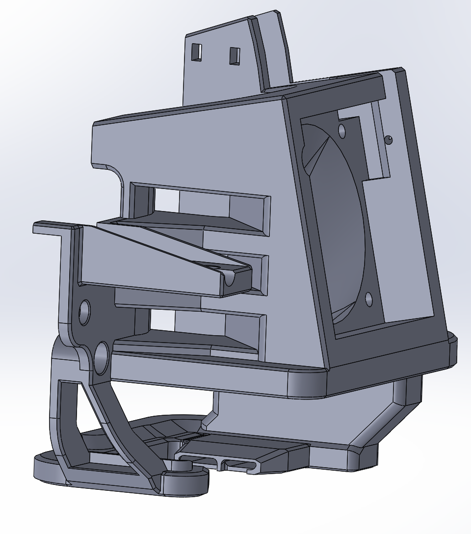 Anycubic Mega Zero - Frankensteiner hood combo for stock fans and 50mm fans.