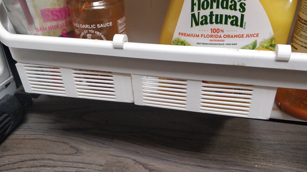 Refrigerator Door Rack additional gate to protect small glass jars
