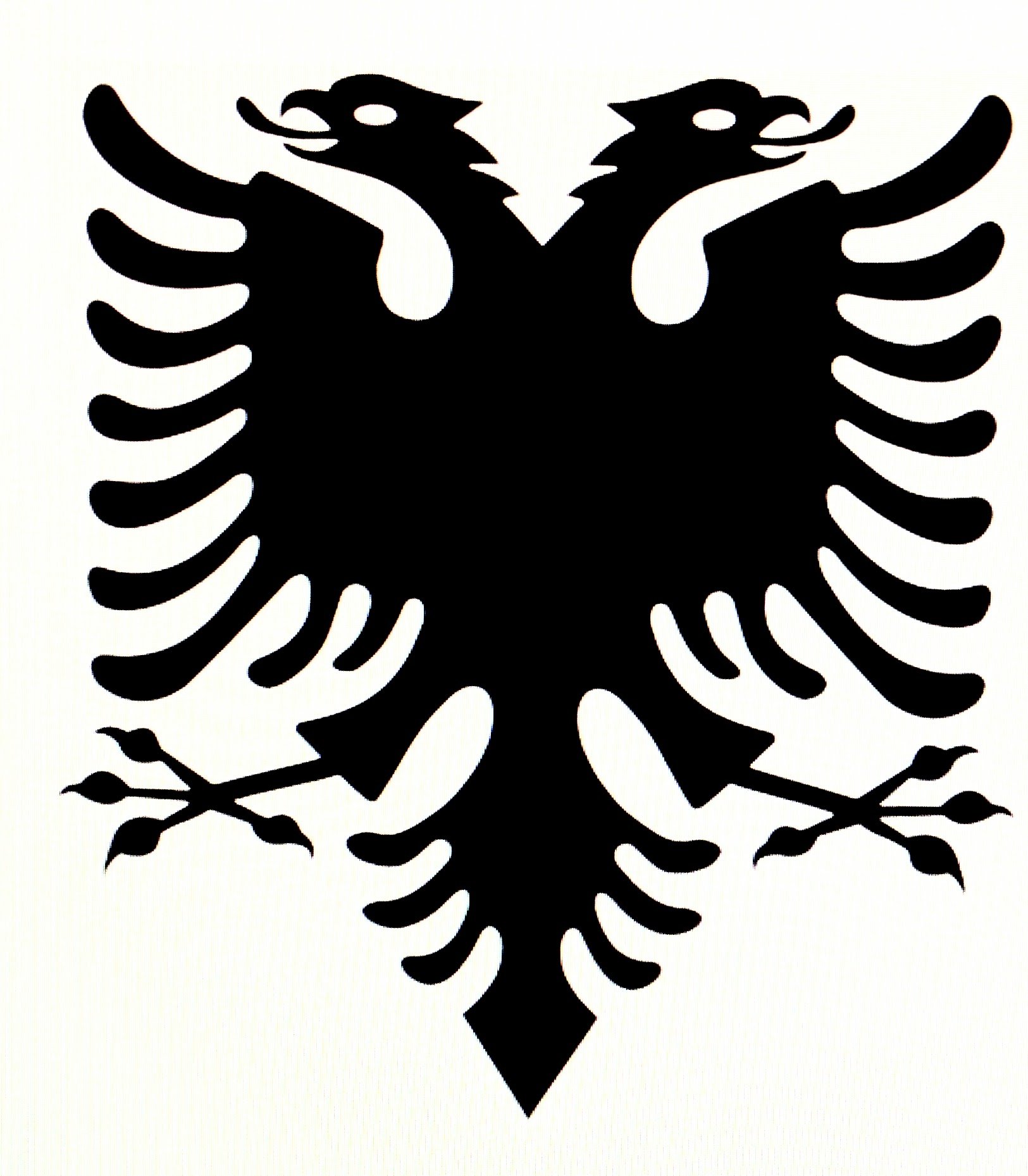 Albanian Flag Stencil