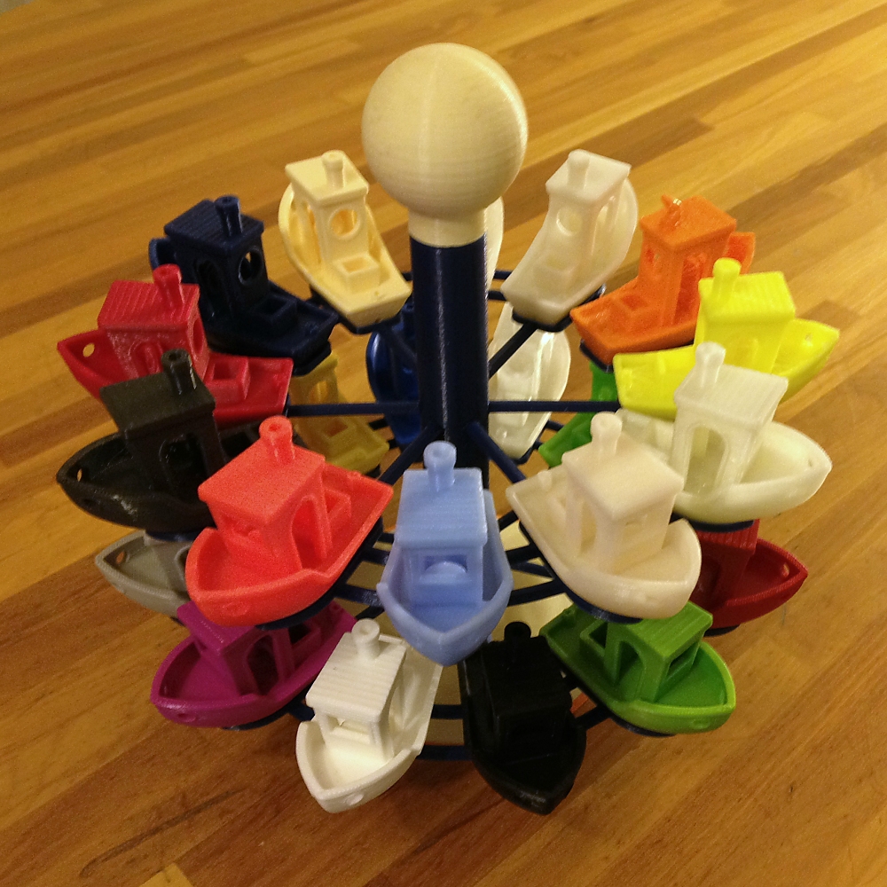 3DBenchy rudder stand (stackable)