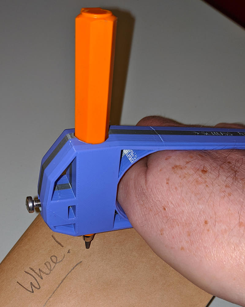 Customizable Palm Pen Holder