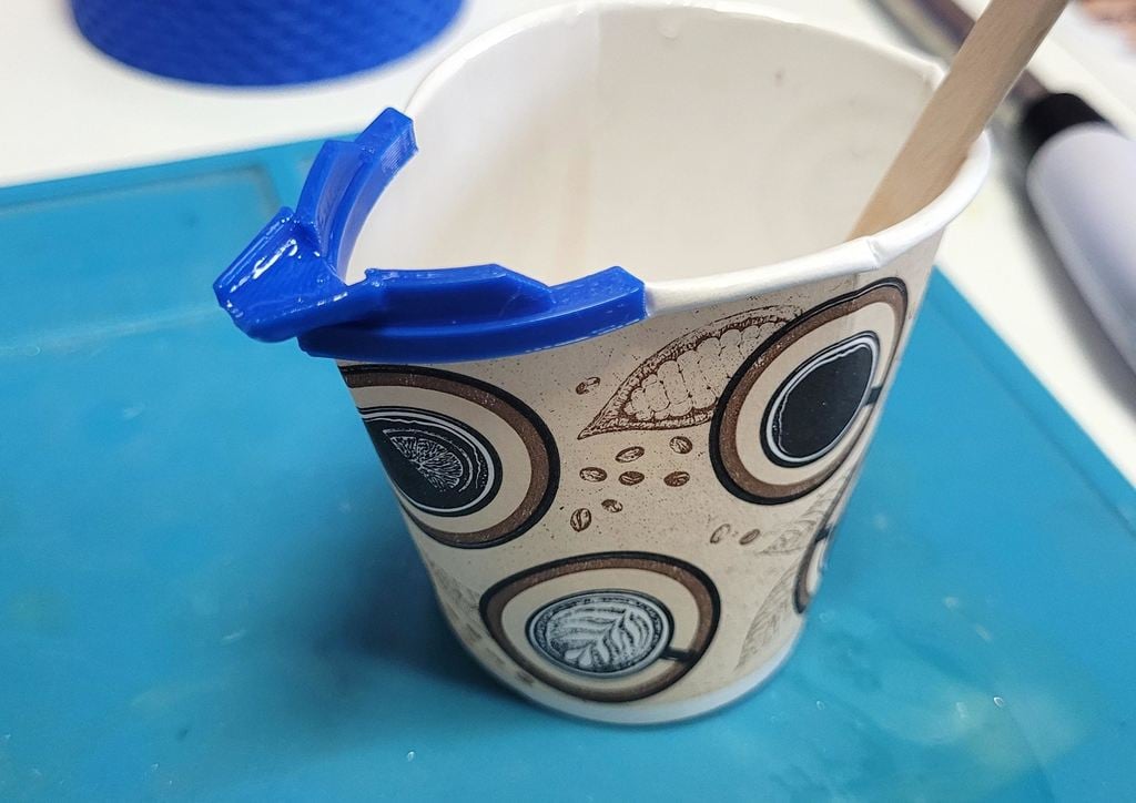 Spout for cardboard cup