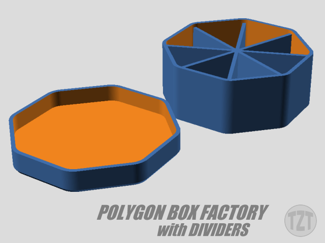 Customizer - Polygon Box Factory with Dividers