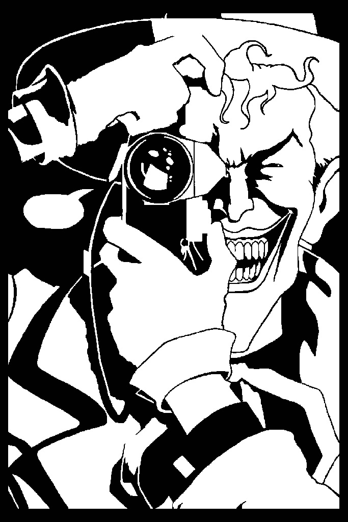 The Joker stencil 6
