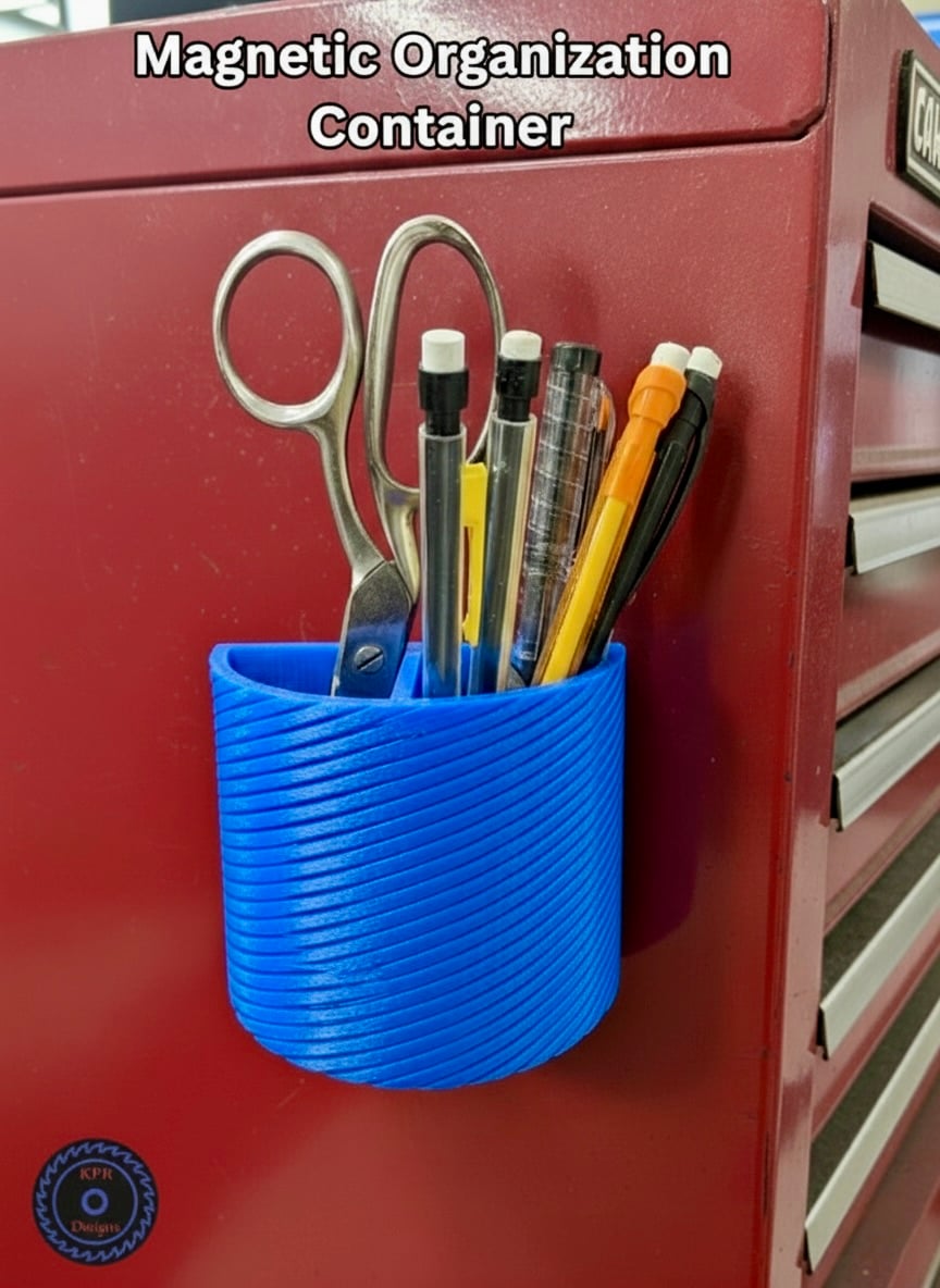 Magnetic Storage Cups for Toolboxes & Lockers (4 Sizes, Dual Magnet)