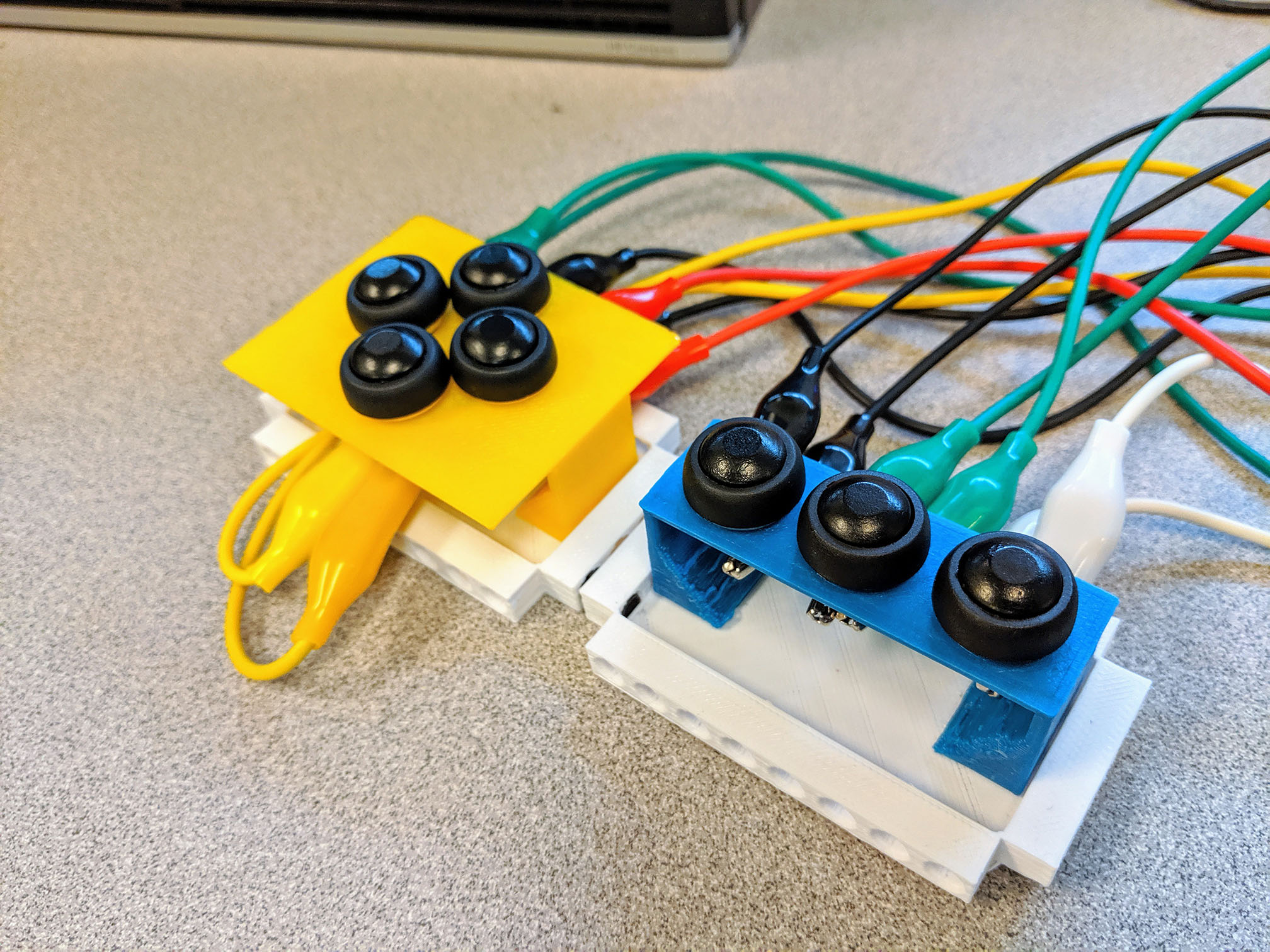 Modular Button Base (LEGO Technic Compatible)